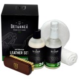 Deturner Leather Set - Kit Profesional Curățare și Protecție Piele Auto cu Accesorii Incluse, Finisaj Mat