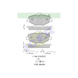 Set placute frana Icer 181527701, parte montare : Punte Fata