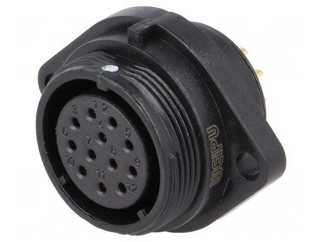 Soclu SP21 Mamă 12 PIN IP68 5A 400V 0,75mm2