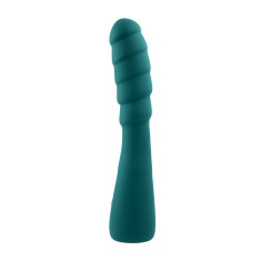 Vibrator Scorpio, 12 Moduri Vibratii, Silicon, USB, Verde, 21 cm