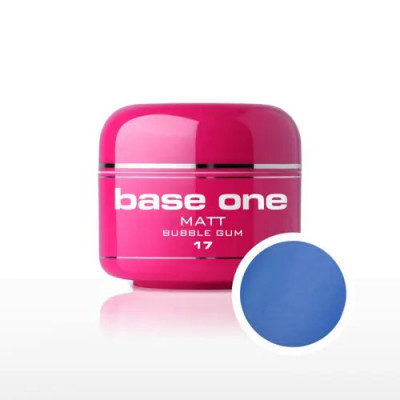 Gel UV Silcare Base One Matt - Bubble Gum 17, 5g foto