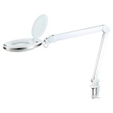 Lampa cu lupa Rebel, LED, 730 lm, 6500 K, 5 dioptrii, 10 W, brat reglabil, Alb