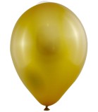 Baloane Latex 100 Buc. 25 Cm Aurii Metalic - Globos Festival Decoratiuni Petrecere