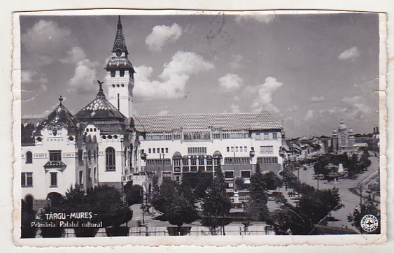 bnk cp Targu Mures - Primaria. Palatul cultural - uzata 1939 - decupata