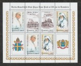 Romania 1999 - #1484A Vizita Papei Ioan Paul al II-lea in Romania M/S 1v MNH, Nestampilat