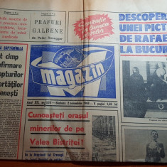 ziarul magazin 2 noiembrie 1968-articol despre murfatlar si valea bistritei