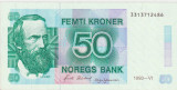 NORVEGIA 50 KRONER 1993 XF