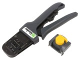 Tool for crimping single contacts M16