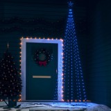 Cumpara ieftin Decorațiune brad Crăciun conic 330 LED-uri albastru 100x300 cm