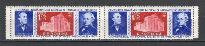 Romania.1957 Congres national de medicina:val. 1,75 Lei-CU PUNTE YR.211