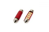 Set becuri auto cu LED CANBUS sofit compatibil C5W 12 SMD 39mm Alb 12/24V,