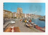 FA118 -Carte Postala- ITALIA - Savona, Via Gramsci e porto, circulata 1969