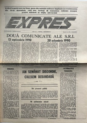Expres, nr. 40, octombrie 1990 foto