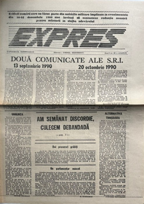 Expres, nr. 40, octombrie 1990