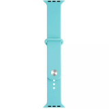 Cumpara ieftin Curea compatibila Apple Watch 1/2/3/4, silicon, 42/44 mm Verde menta