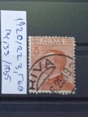 TS21 - Timbre serie Italia 1920/22 mi133-135