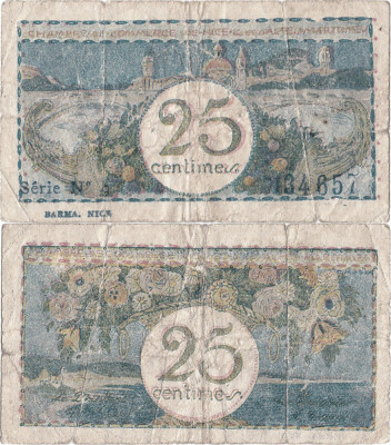 1918, 25 centimes (Jean Pirot JP-091-16) - Franța (Nisa) foto