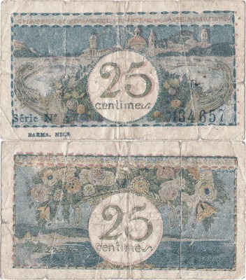 1918, 25 centimes (Jean Pirot JP-091-16) - Franța (Nisa) foto