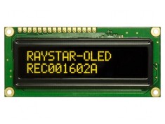 Display OLED Alfanumeric 16x2 Galben 80x36x10mm