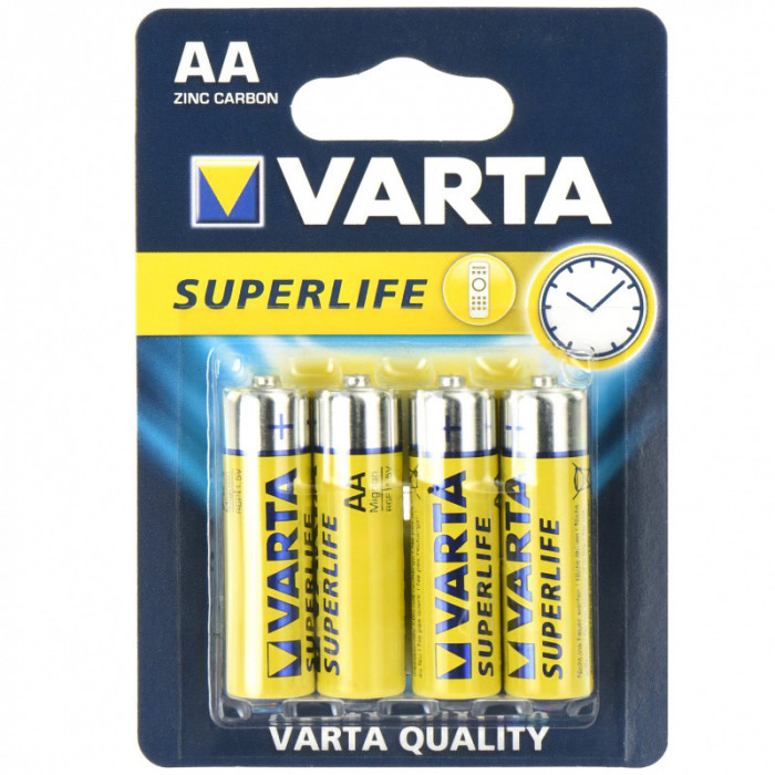 Baterie Varta Superlife, AA / LR6, Set 4 bucati