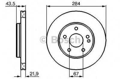 Disc frana MERCEDES C-CLASS Combi (S202) (1996 - 2001) BOSCH 0 986 478 301 foto