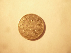 Moneda 50 Bani 1900 Carol I argint ,cal.F.Buna foto