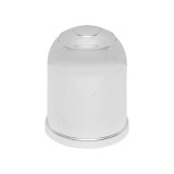 Capac argintiu pentru carlig de remorcare 50 mm cu opritor metalic