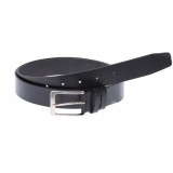 Curea dama 2.4cm, casual-eleganta, din piele naturala, negru - CK24CM