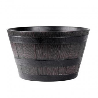 Ghiveci decorativ, Strend Pro Woodeff 840, efect lemn de teak, 39x28 cm foto
