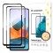 Folie de protectie Ecran WZK pentru Xiaomi Redmi Note 12 4G / Note 12 Pro 4G / Note 12 Pro 5G, Sticla Securizata, Full Glue, Set 2 bucati, Neagra