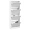 Gossi pantofar, alb, 60x21x163,5 cm, lemn compozit