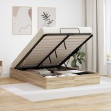 vidaXL Cadru de pat otoman Stejar Sonoma 193 x 120 x 25 cm PAL 3409271