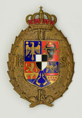 Insigna regalista UFSR (1933-40) , clasa 3, Dacomed, inseriata foto