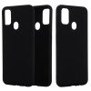 Husa protectie compatibila cu huawei p smart 2020 liquid silicone case negru, Flippy