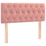 Cumpara ieftin Tablie de pat, roz, 100x7x78/88 cm, catifea