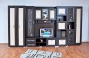 Set Mobila Living MP Carolli C3 Wenge + Mesteacan, 7 Corpuri, 360x53x200 cm, PAL Melaminat, Stil Contemporan