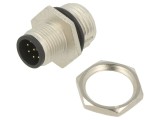 Conector M12 tată 8 pini IP68