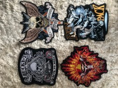 Patch-uri/Embleme autoadezive brodat geaca piele/textil moto/rock/punk foto