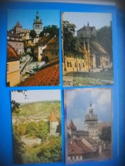 HOPCT LOT 3695 -4 CARTI POSTALE-SIGHISOARA- JUD MURES-NECIRCULATE