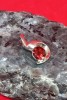 Pandantiv Argint 925 cu Granat Natural, 9x14mm, 1.25g