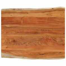 vidaXL Blat masă 100x80x3,8 cm dreptunghiular lemn acacia margine vie 370652