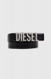 Diesel curea de piele femei, culoarea negru