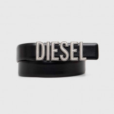 Diesel curea de piele femei, culoarea negru