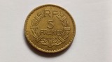 Franta-5 Francs 1945 C-mai rar, Europa