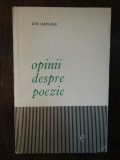 OPINII DESPRE POEZIE-ION OARCASU