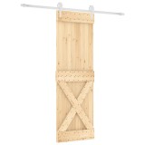 Cumpara ieftin Usa glisanta cu set de feronerie 70x210 cm, lemn masiv de pin