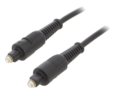 Cablu Toslink optic 1m negru foto