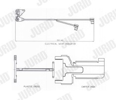 JURID FAI141 senzor de avertizare,uzura placute de frana