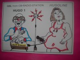 HOPCT 15040 HUGO 1 -GERMANIA--CARTE POSTALA RADIO AMATOR / RADIOAMATORI CARICATURA -CIRCULATA