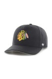 47 brand sapca NHL Chicago Blackhawks culoarea negru, cu imprimeu, H-CLZOE04WBP-BKB